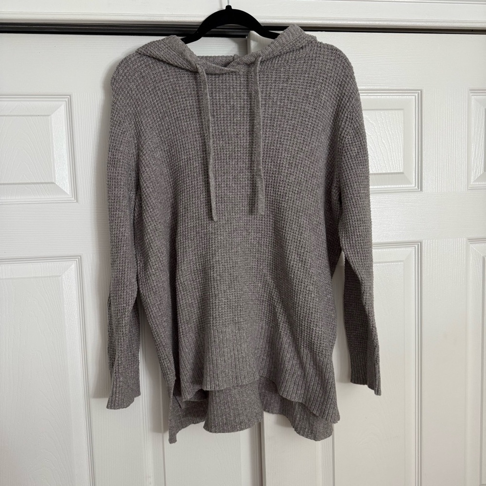Sonoma Women's Heather Gray Hooded Sweater